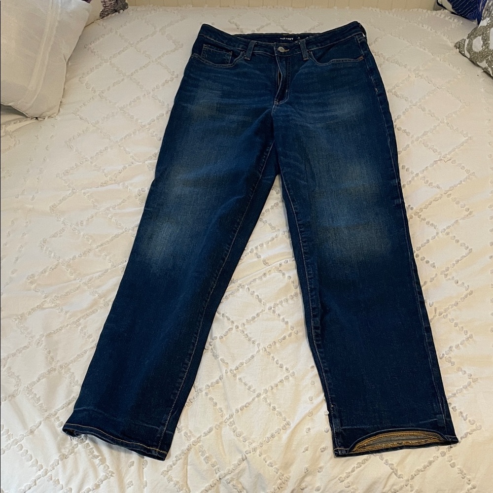 Old Navy High-Rise O.G. Loose Jeans - Dark Blue 8 Tall